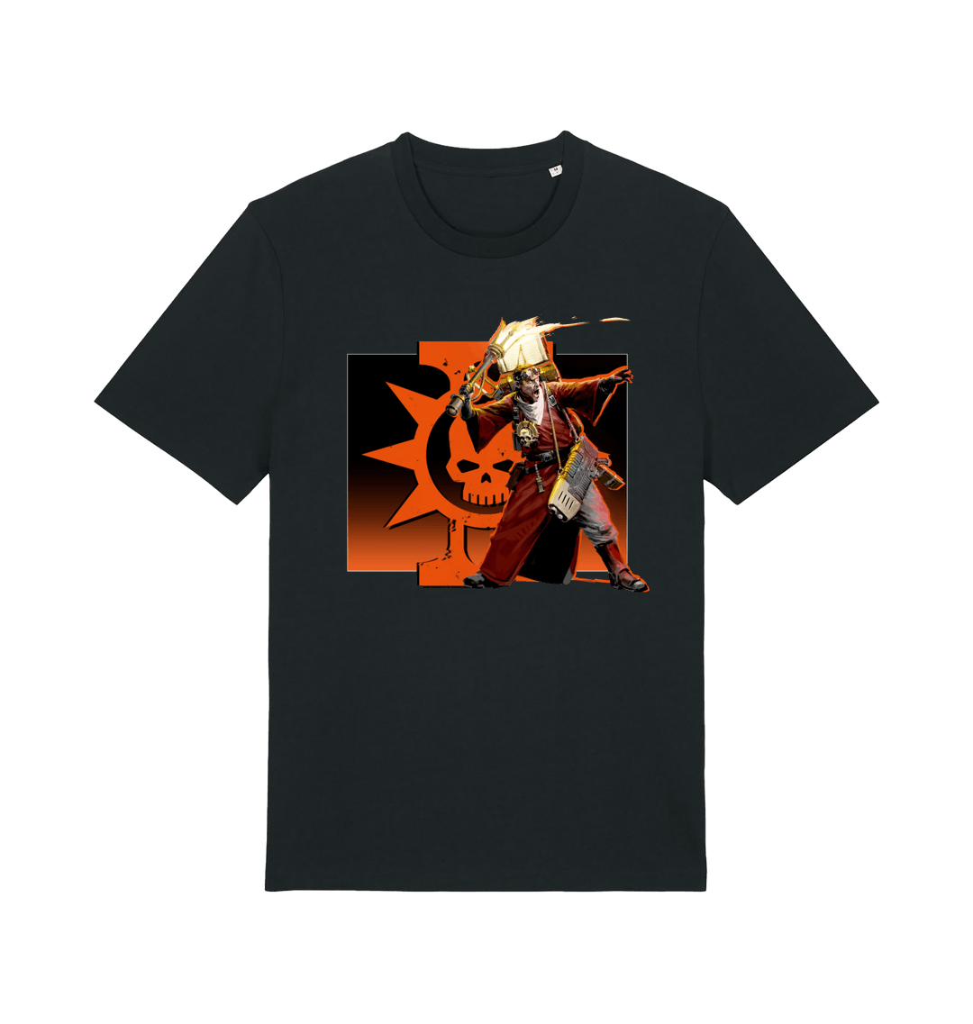 Black Printed T-shirt Front